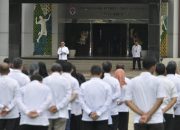 Tingkatkan Semangat Kerja, Kemenpora Gelar Apel Pagi