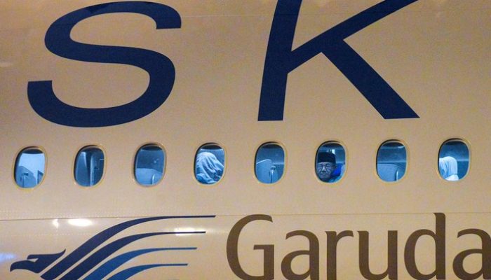 Pesawat Garuda Indonesia Yang di Tumpangi Jemaah Haji Asal Kab Gowa Alami Kendala Pada Mesin