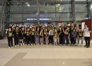Kedatangan Club Bola Voli Putri Asal Korea Selatan di Bandara Soekrano-Hatta