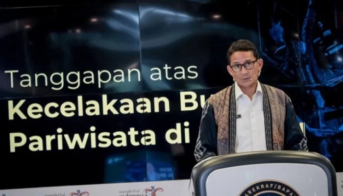 Menparekraf Sandiaga Uno Tanggapi Soaal Kecelakaan Bus Pariwisata Siswa SMK Lingga Kencana