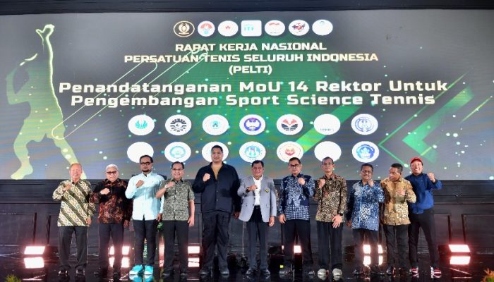 Menpora Dito Hadiri Rakernas PP Pelti, Tekankan Pengembangan Prestasi Tenis Indonesia di Level Dunia