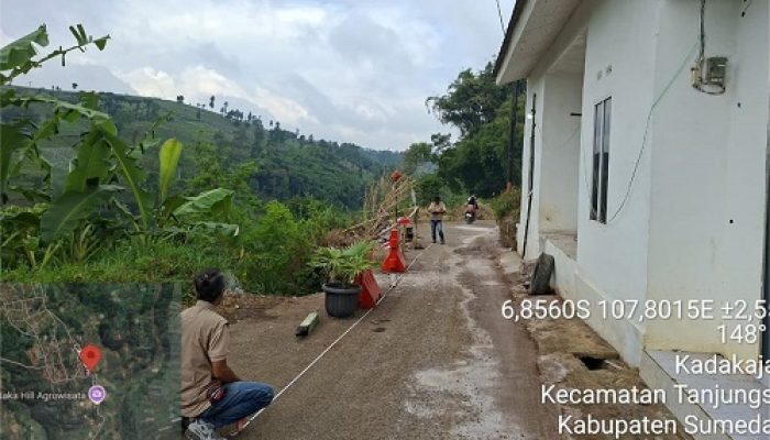 Saluran Air Tersumbat Bangunan, Jalan Kadakajaya–Cijambu Longsor